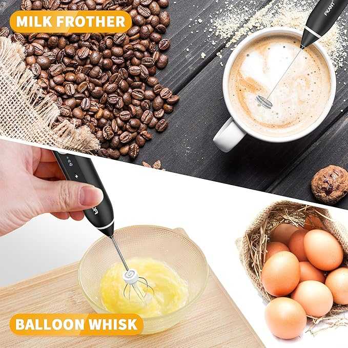 2-in-1 Rechargeable Coffee Beater & Electric Milk Frother | USB Portable Foam Maker DailyDwell.pk