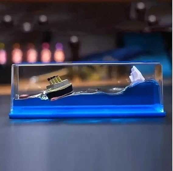 Titanic Cruise Ship Fluid Drift Bottle – Unsinkable Floating Ship Desk Decor DailyDwell.pk