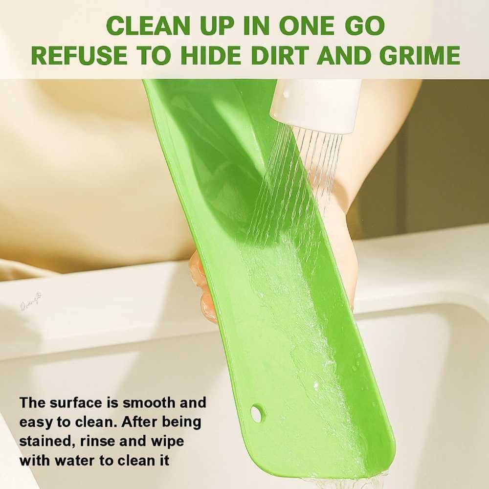 Silicone Sink Splash Guard with Suction Cups – Kitchen & Bathroom Water Splash Protector DailyDwell.pk