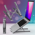 Metal Adjustable Foldable Laptop Stand – Portable Laptop Stand with Storage Box & Carry Cover DailyDwell.pk