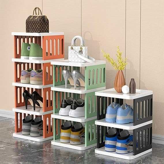New Lock Narrow Shoe Rack Multi Organizer – Space-Saving DIY Storage Cabinet DailyDwell.pk