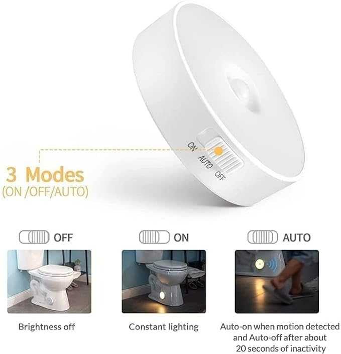 MotionGlow™ USB Rechargeable Motion Sensor LED Light DailyDwell.pk