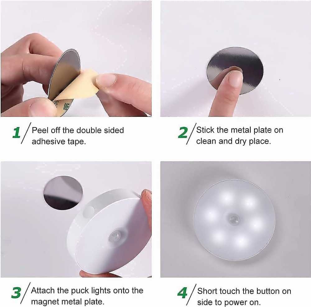 MotionGlow™ USB Rechargeable Motion Sensor LED Light DailyDwell.pk