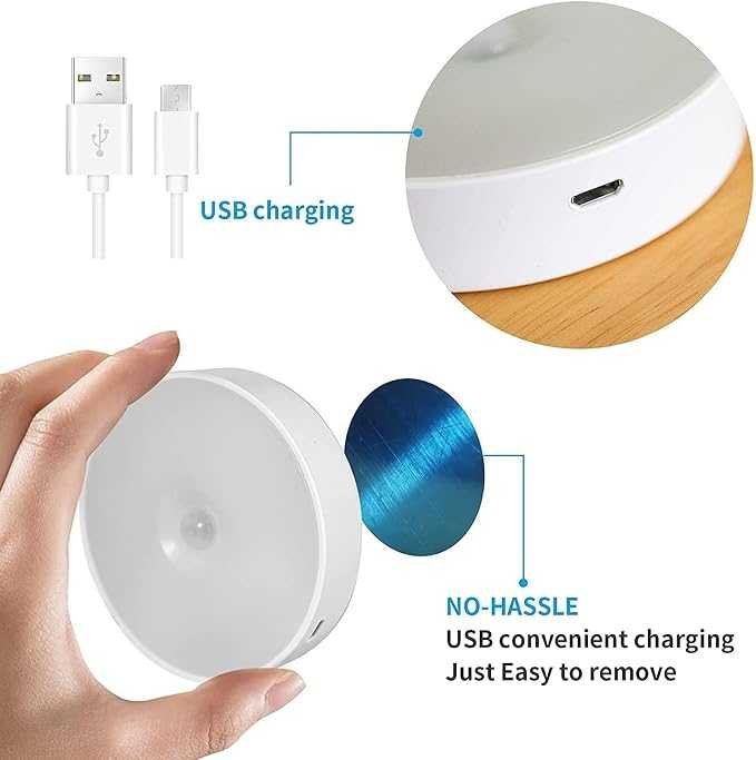MotionGlow™ USB Rechargeable Motion Sensor LED Light DailyDwell.pk