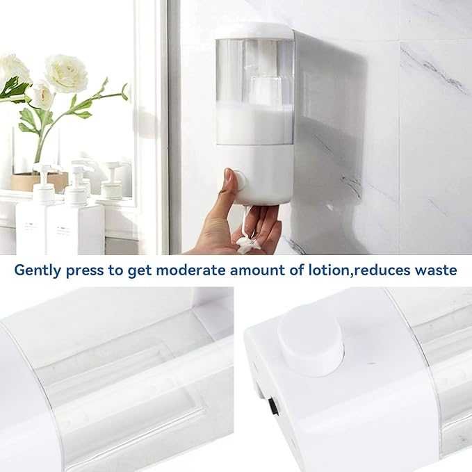 Wall-Mounted Liquid Soap Dispenser | Refillable Bathroom & Kitchen Soap & Shampoo Dispenser DailyDwell.pk