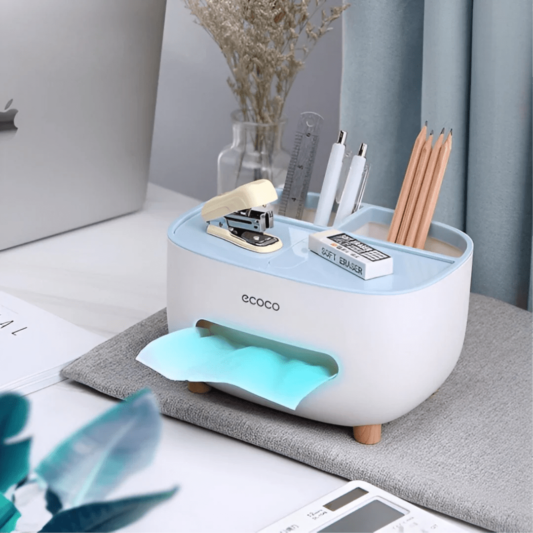 ECOCO Multifunctional Tissue Box with Storage Drawer DailyDwell.pk