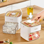 Double Layer Ice Cube Tray with Storage Box & Handle – Easy Release Ice Maker for Cold Drinks DailyDwell.pk