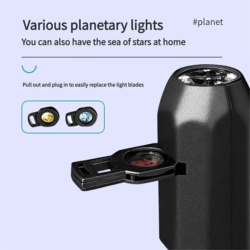 LED Planet Projector Lamp – 360° Rotating Galaxy Projector with Interchangeable Planet Slides DailyDwell.pk