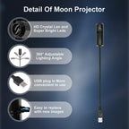 LED Planet Projector Lamp – 360° Rotating Galaxy Projector with Interchangeable Planet Slides DailyDwell.pk