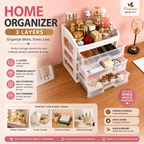 Home Organizer 3 Layer – Multi-Purpose Storage Rack DailyDwell.pk